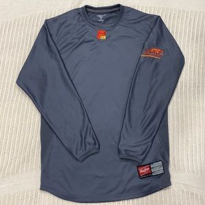 Rawlings 138 Preakness Racing Horse Logo Dugout Gray Fleece Men's Pullover Small